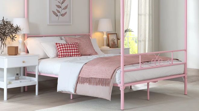 Lark Manor Metal Canopy Bed