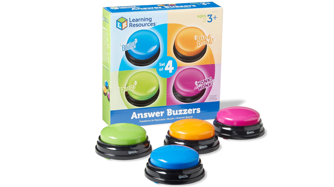 Learning Resources 4 Set Answer Buzzers