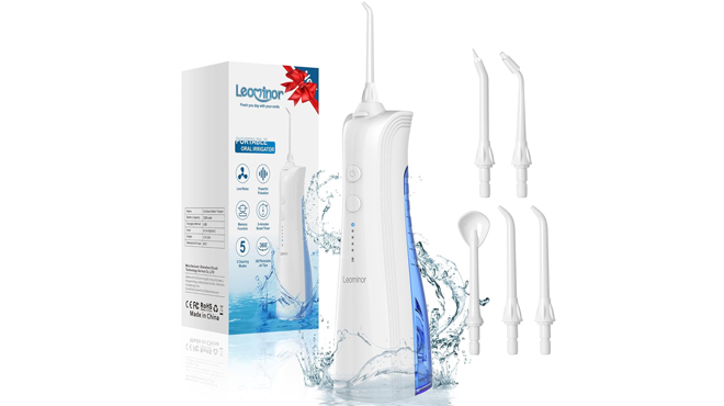 Leominor Water Dental Flosser Pick White
