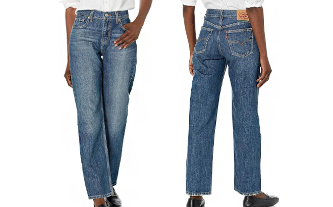 Levis Womens Low Pro Jeans on a White Background