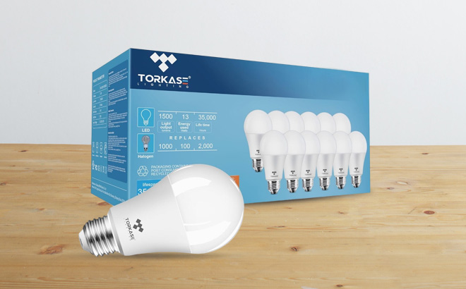 Light Bulbs 24 Pack on a Table