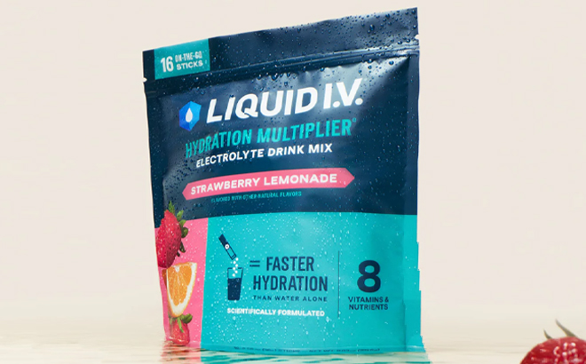 Liquid I.V. Hydration Multiplier 16-Pack in Strawberry Lemonade