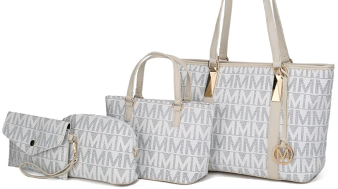 MKF Signature 4 Piece Handbag Set