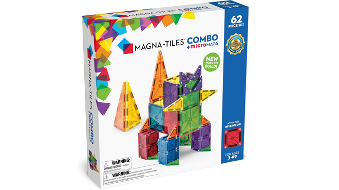 Magna Tiles Combo 62 Piece Magnetic Construction Set