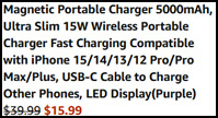 Magnetic Portable Charger 5000 mAh Order Summary