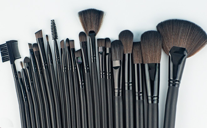 Makeup Brush 22 Piece Set Black