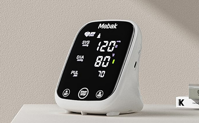 Mebak Blood Pressure Monitor in White