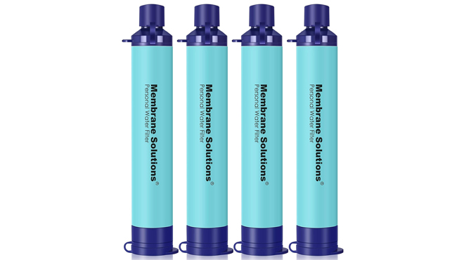 Membrane Solutions Straw Water Filter 4 Pack