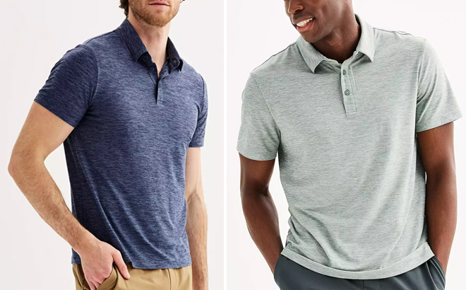 Men Wearing FLX Polo in Two Colors