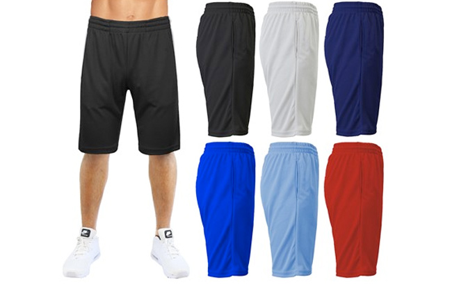 Mens 3 Pack Moisture Wicking Performance Active Mesh Shorts Sizes S 2XL