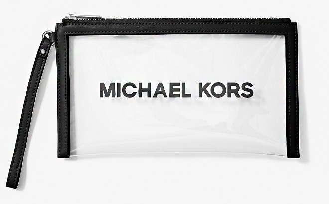 Michael Kors Jet Set Travel Large Clear Vinyl Wristlet