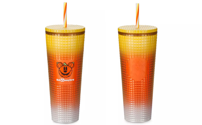 Mickey Mouse Halloween Candy Corn Starbucks Tumbler Walt Disney World