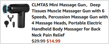 Mini Massage Gun Checkout