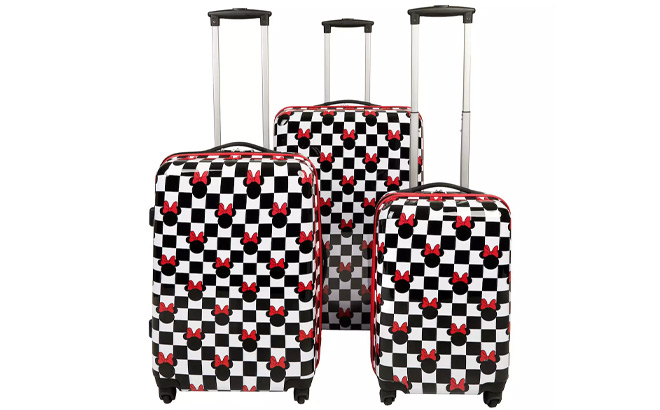 Minnie Mouse 3 Piece Hardside Spinner Luggage Set