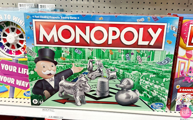 Monopoly Board Game on a Shelf