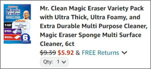 Mr Clean Magic Eraser Variety Pack at Checkout