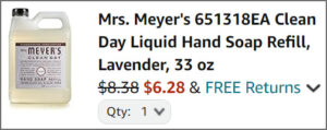 Mrs Meyers Hand Soap Refill at Checkout