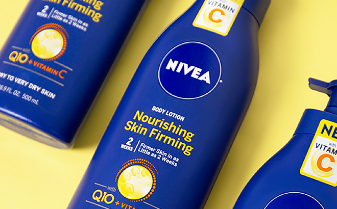 NIVEA Nourishing Skin Firming Body Lotion with Q10 and Vitamin C