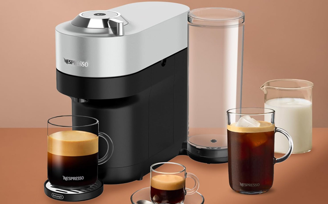 Nespresso Vertuo Pop+ Deluxe Coffee and Espresso Machine