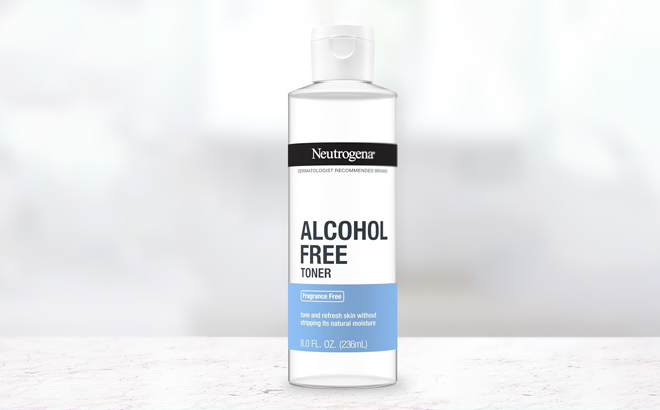 Neutrogena Alcohol Free Face Toner on a Table