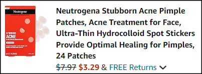 Neutrogena Stubborn Acne Pimple Patches Checkout