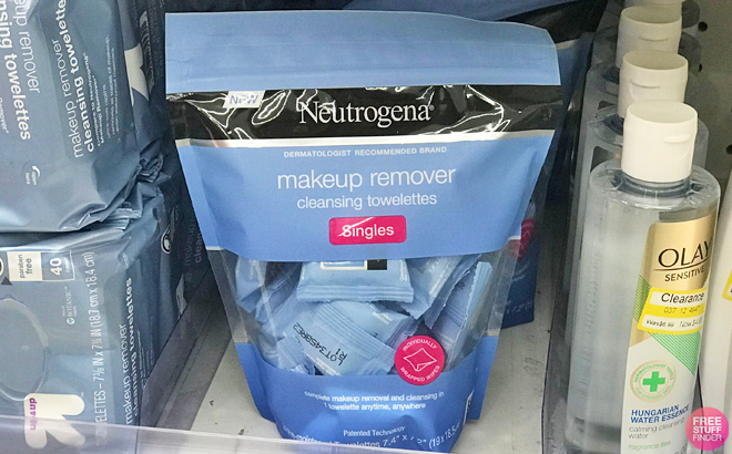 Neutrogena Wipes on a Shelf