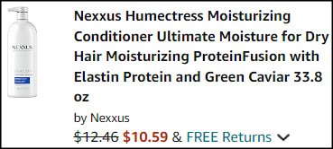 Nexxus Conditioner Checkout