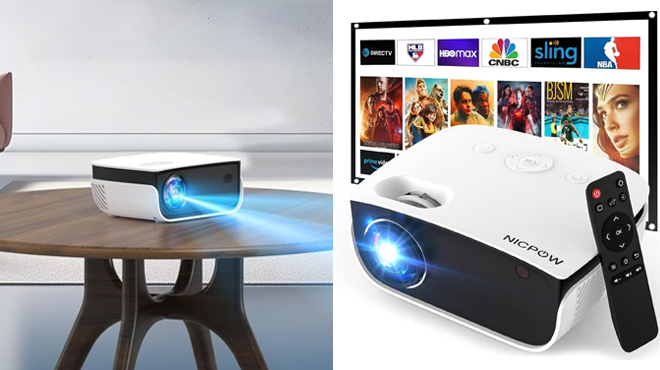 Nicpow Mini Outdoor Projector