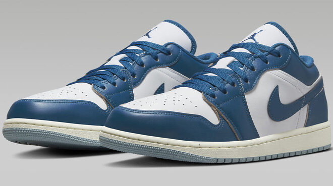 Nike Air Jordan 1 Low SE Mens Shoes in Blue Color