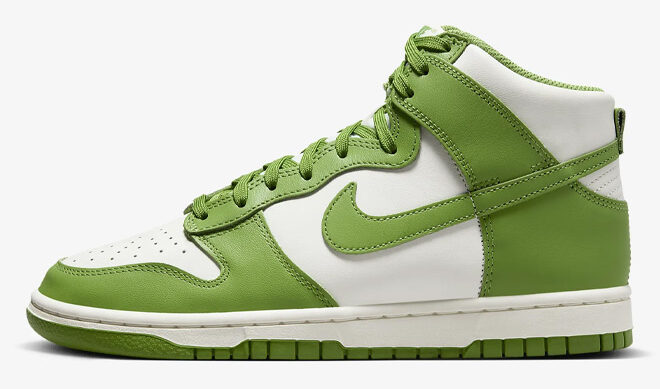 Nike Dunk High Womens Shoes in Green Color