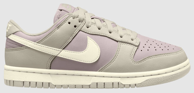 Nike Dunk Low Next Nature Shoes in Sail and Light Bone Colors