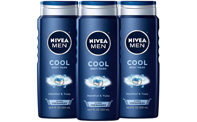 Nivea Men Cool Body Wash 3 Pack