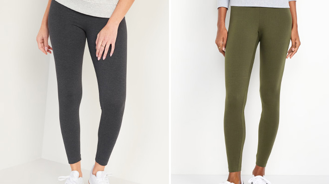 Old Navy High Waisted Jersey Ankle Leggings