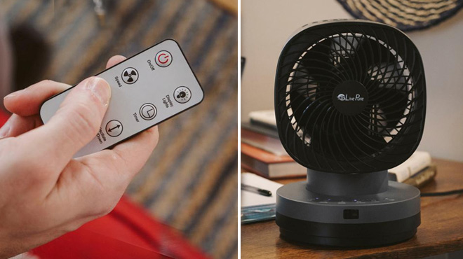 Orbital Dual Oscillating Fan with Remote