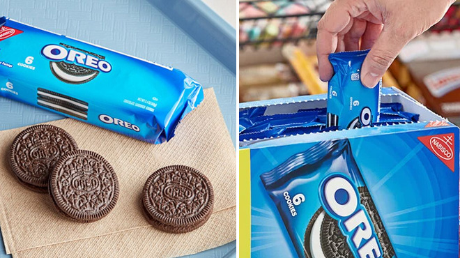 Oreo Sandwich Cookies Chocolate 6 Count Packs