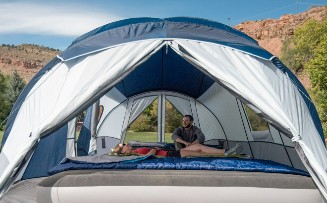 Ozark Trail 10 Person Cabin Tent with 3 Entrances