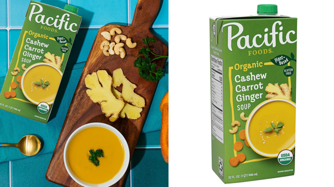 Pacific Foods Organic Cashew Carrot Ginger Soup