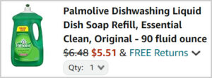 Palmolive Dish Soap Refill at Checkout