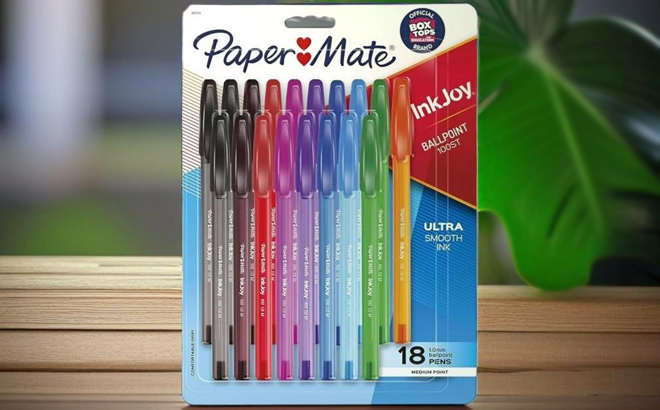 Paper Mate InkJoy 100ST Ballpoint Pens on a Table