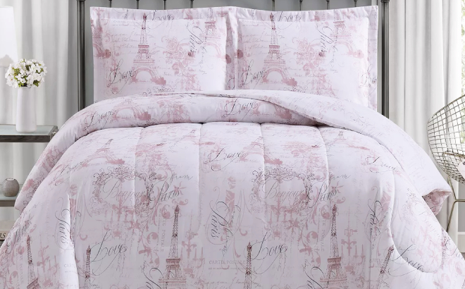 Paris Comforter 3 Piece Comforter Set