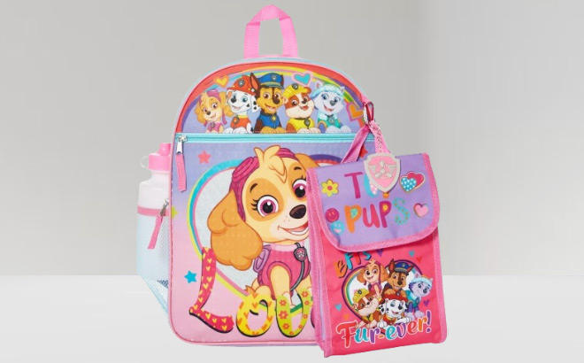 Paw Patrol Girls 5 Piece Backpack Set