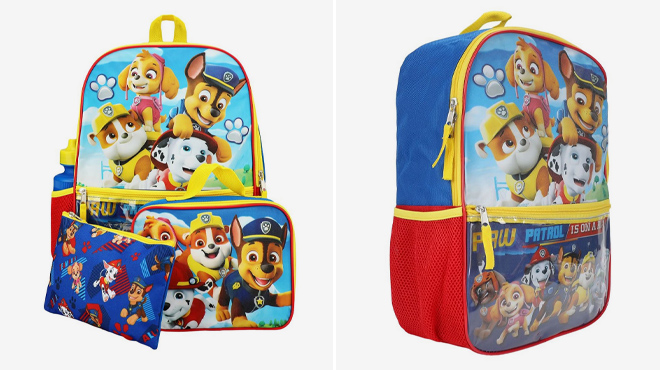 Paw Patrol Heroes 5 Piece Backpack Set