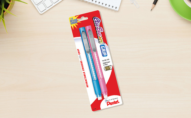 Pentel 2 Count Clic Erasers