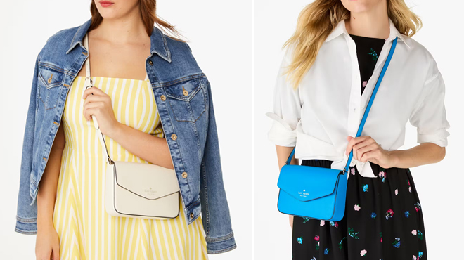 People Using Kate Spade Sadie Envelope Crossbody Bags in Two Colors