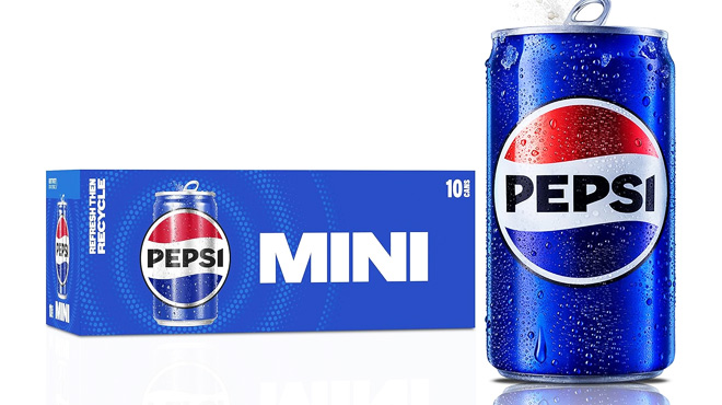 Pepsi Soda Mini Cans 10 Pack