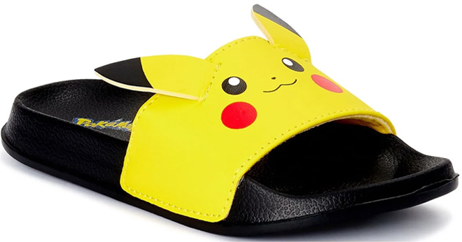 Pikachu Little Big Boys Character Slide Sandals