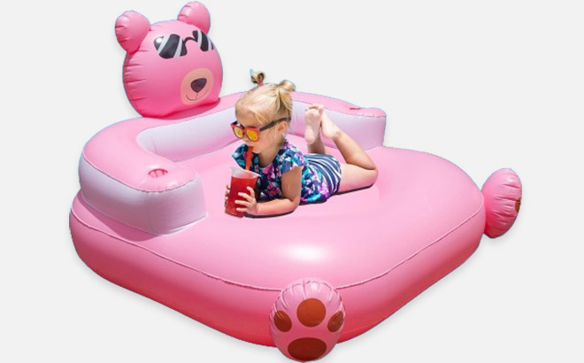 Pink Bear Pool Float