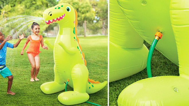 Play Day Large Dinosaur Character Inflatable Sprinkler