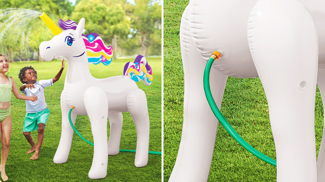 Play Day Large Unicorn Inflatable Sprinkler