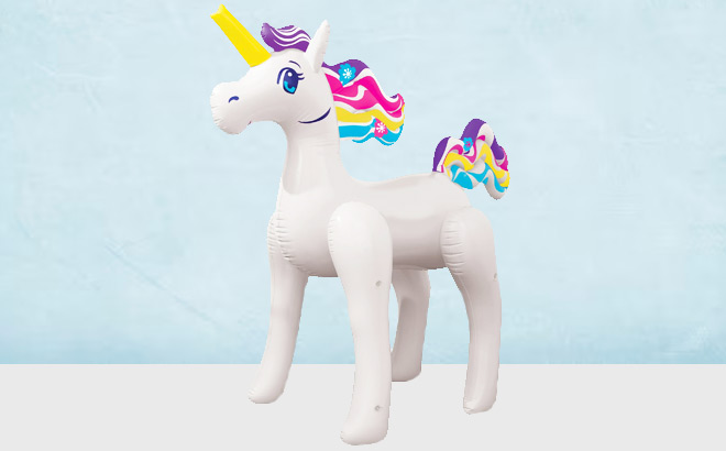 Play Day Unicorn Character Inflatable Sprinkler